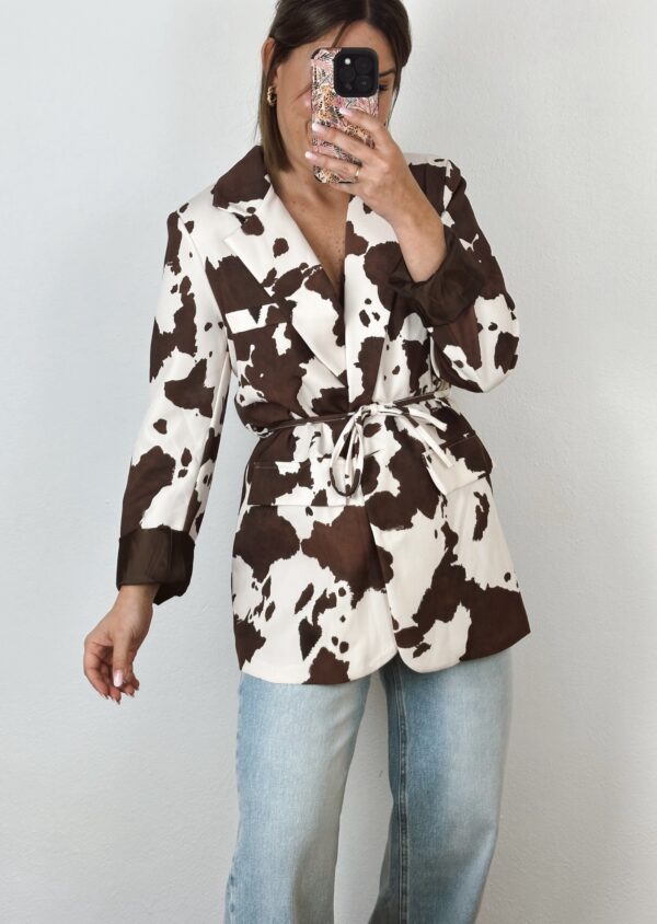 Blazer Vaca (forro beige)