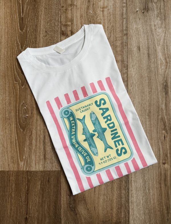 Camiseta Sardines rosa