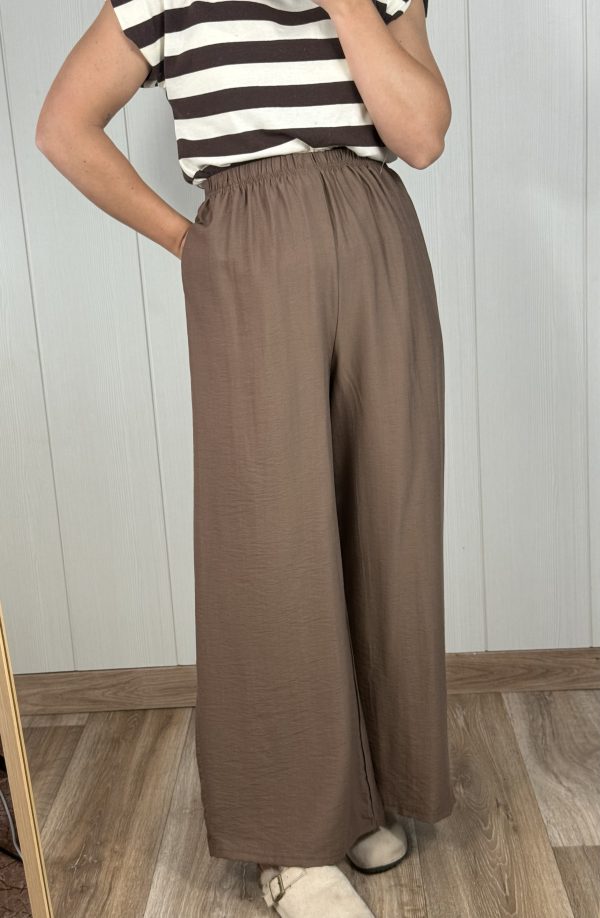 Pantalón efecto lino