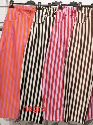Pantalón balloon raya